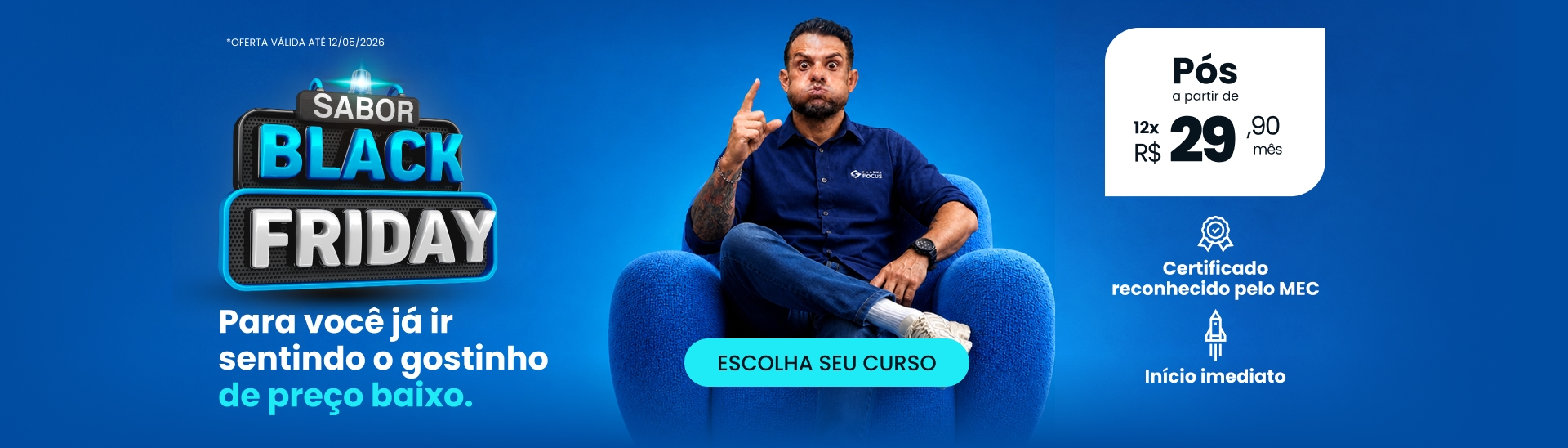 Sabooor Black! Para você já ir sentindo o gostinho de preço baixo. Pós a partir de 12x de R$29,90!