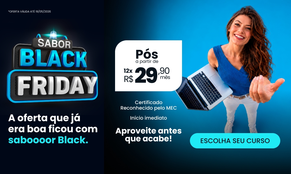 Sabooor Black! Para você já ir sentindo o gostinho de preço baixo. Pós a partir de 12x de R$29,90!